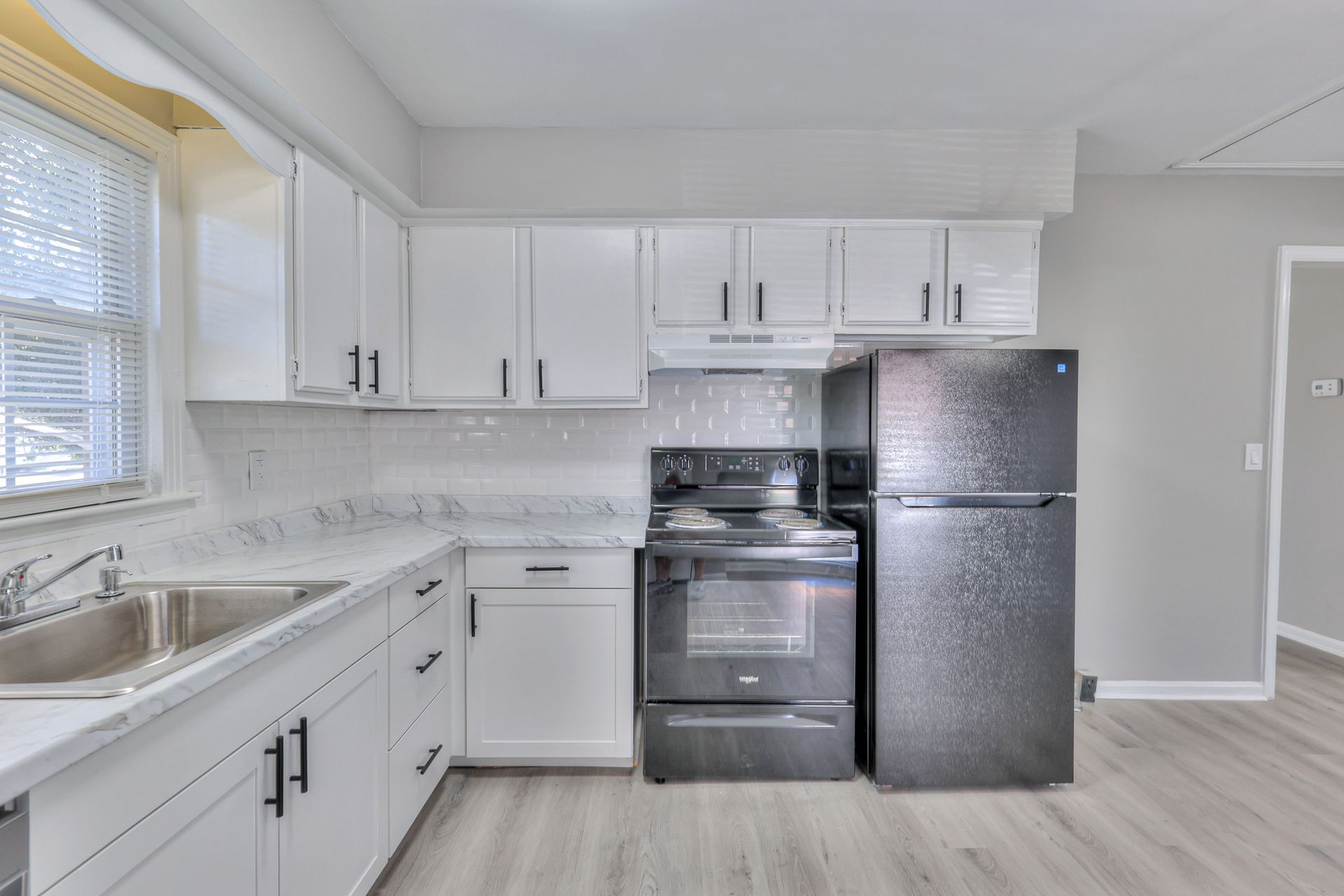 Photo of a kitchen with plenty of natural lighting