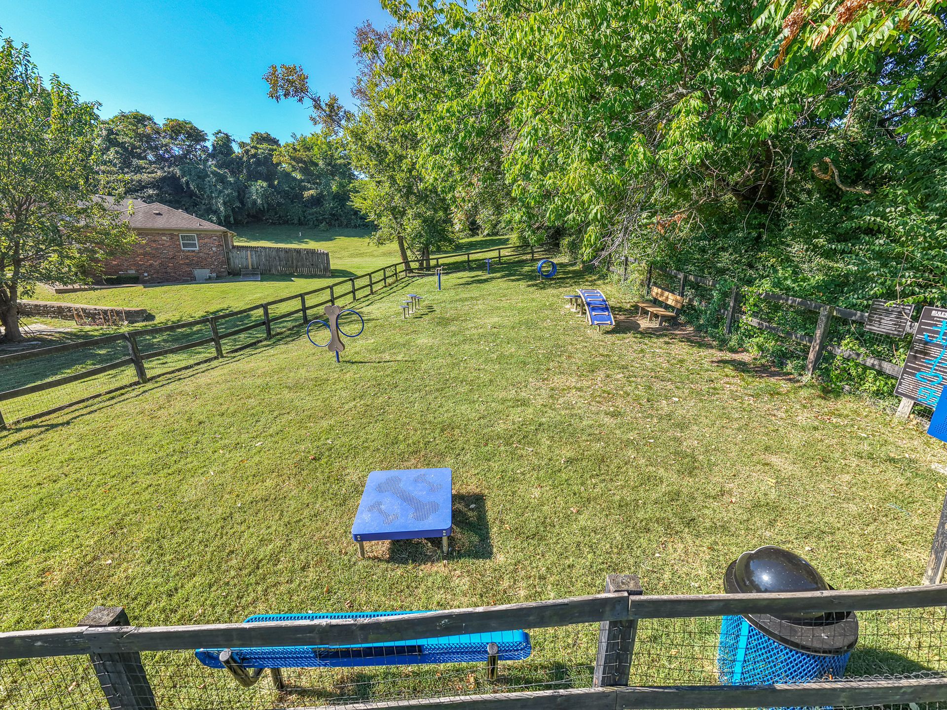Photo of a dog play area