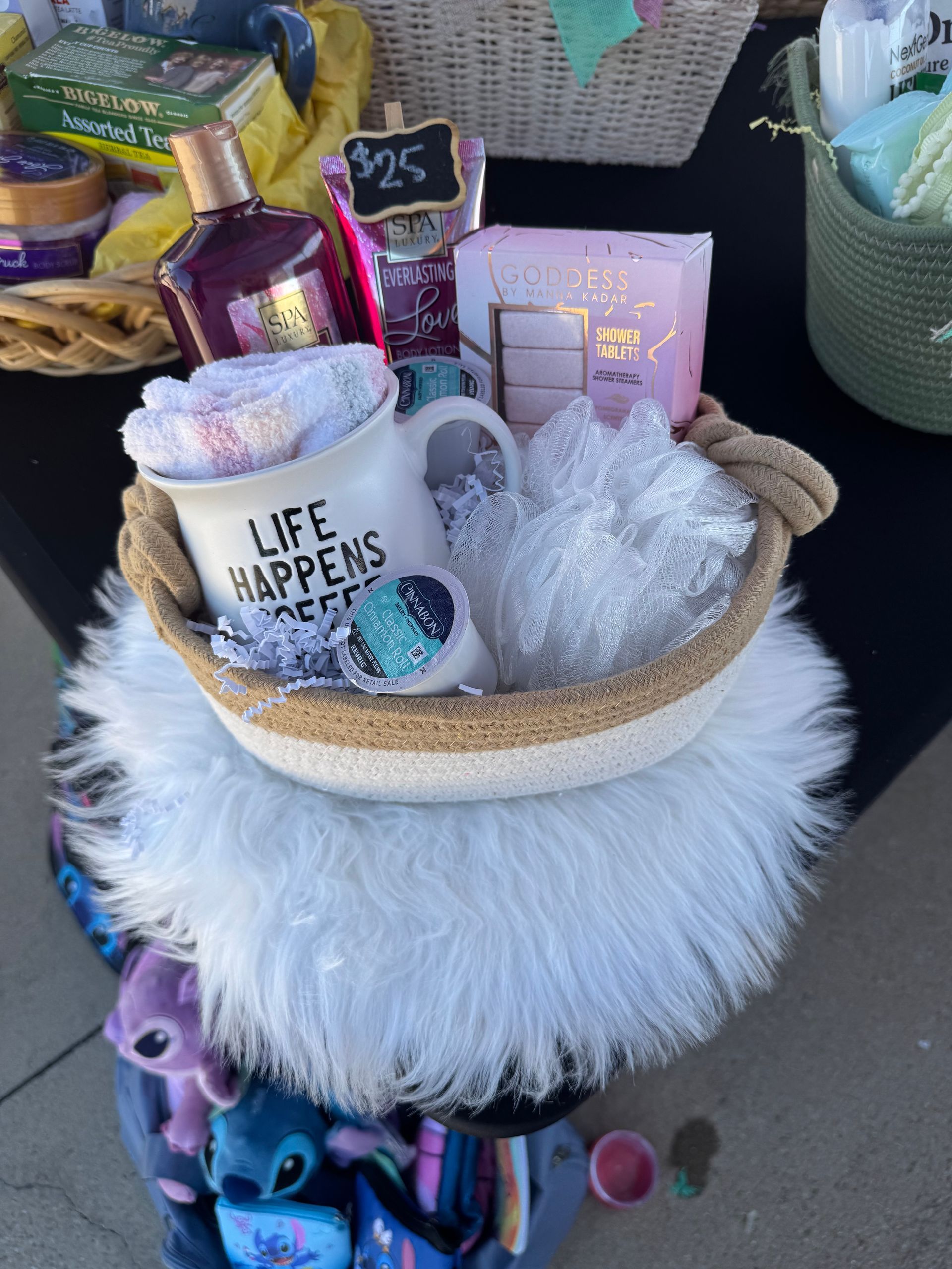 Gift basket with a