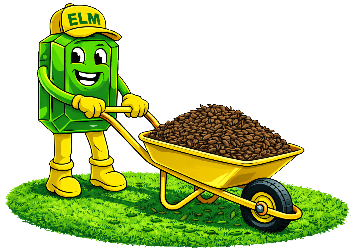 Emerald Lawn Maintenance Mascot