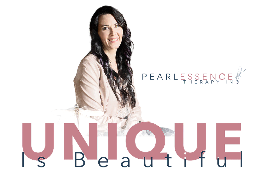 A woman is standing in front of a sign that says unique is beautiful