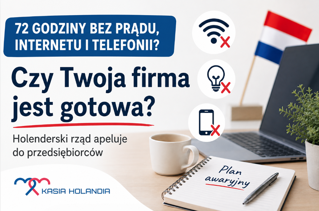Czy Twoja firma przetrwa 72 godziny bez prądu i internetu? Holenderski rząd apeluje do przedsiębiorc