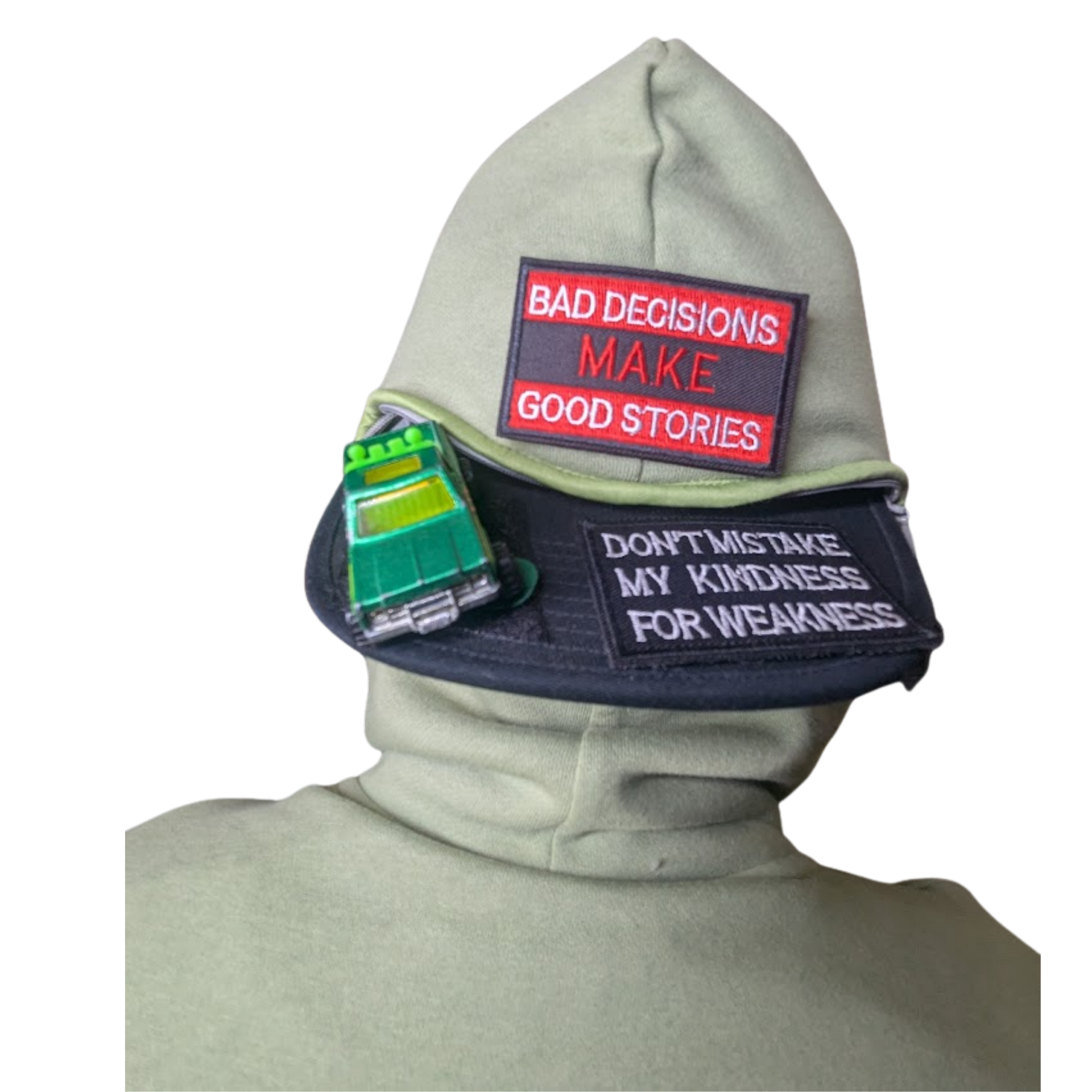 FukBill Hoodie Bill Bling Hood Ornament Showcase