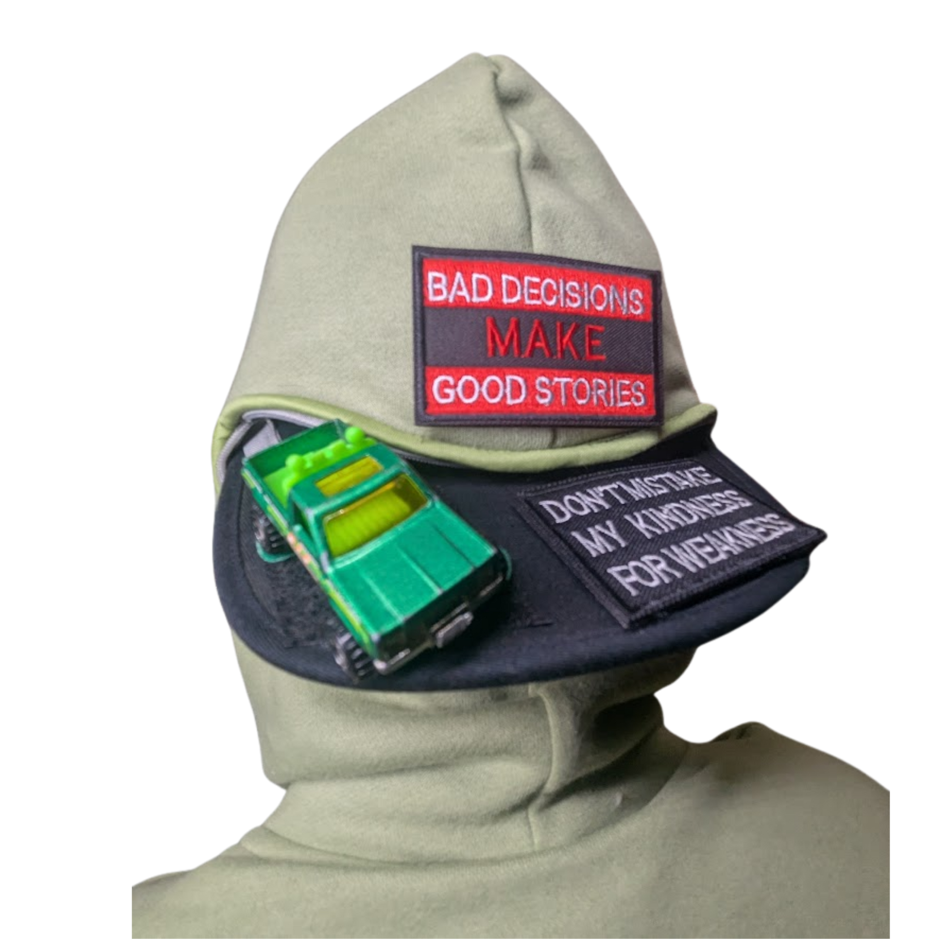 FukBill Hoodie Bill Bling Hood Ornament Showcase