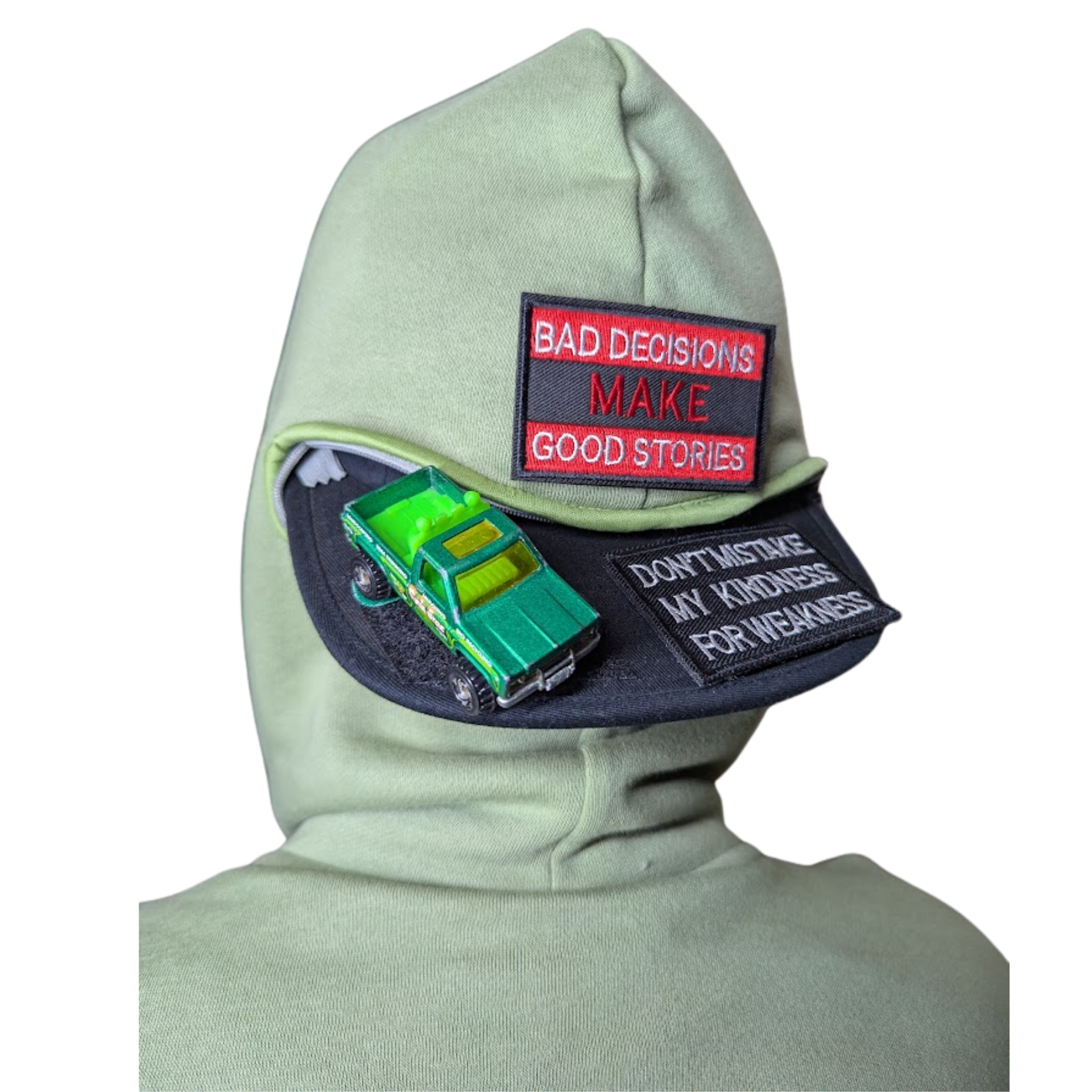 FukBill Hoodie Bill Bling Hood Ornament Showcase