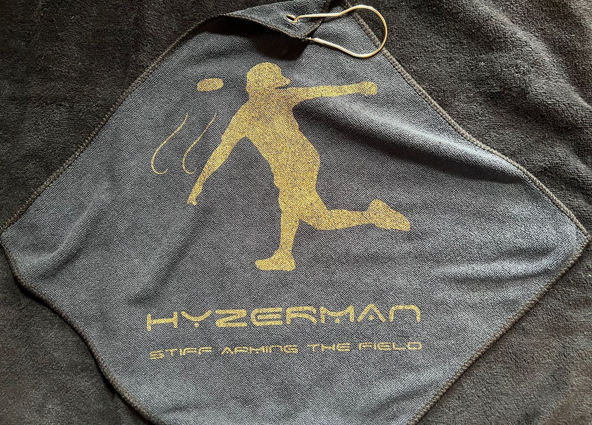 Hyzerman Black and Gold Towel