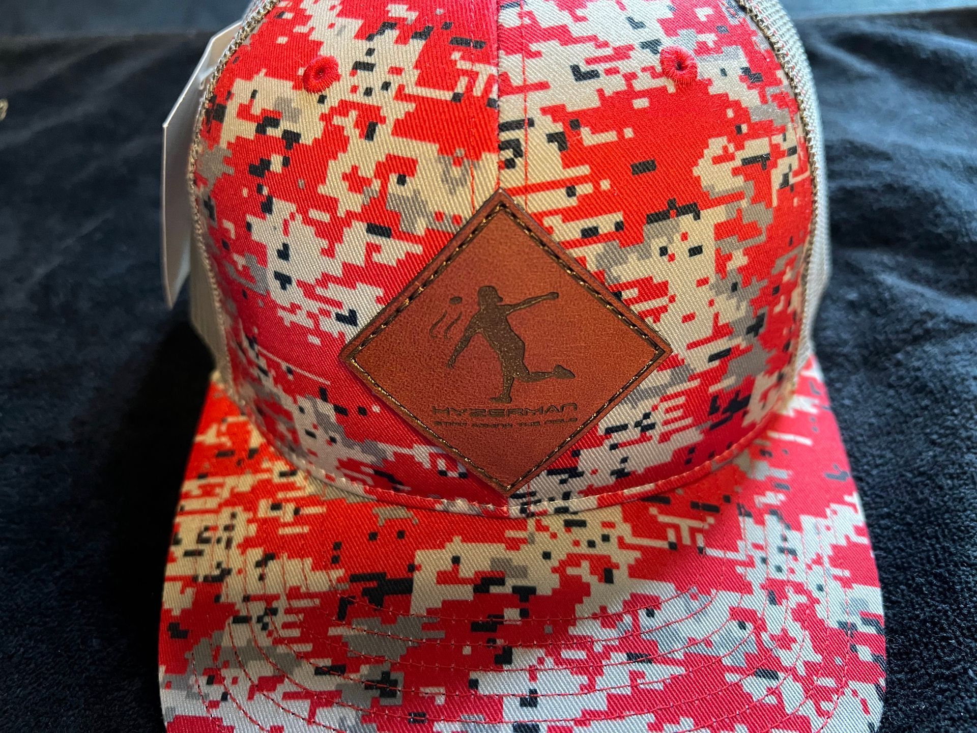 Hyzerman Red Camo Patch Snapback Hat