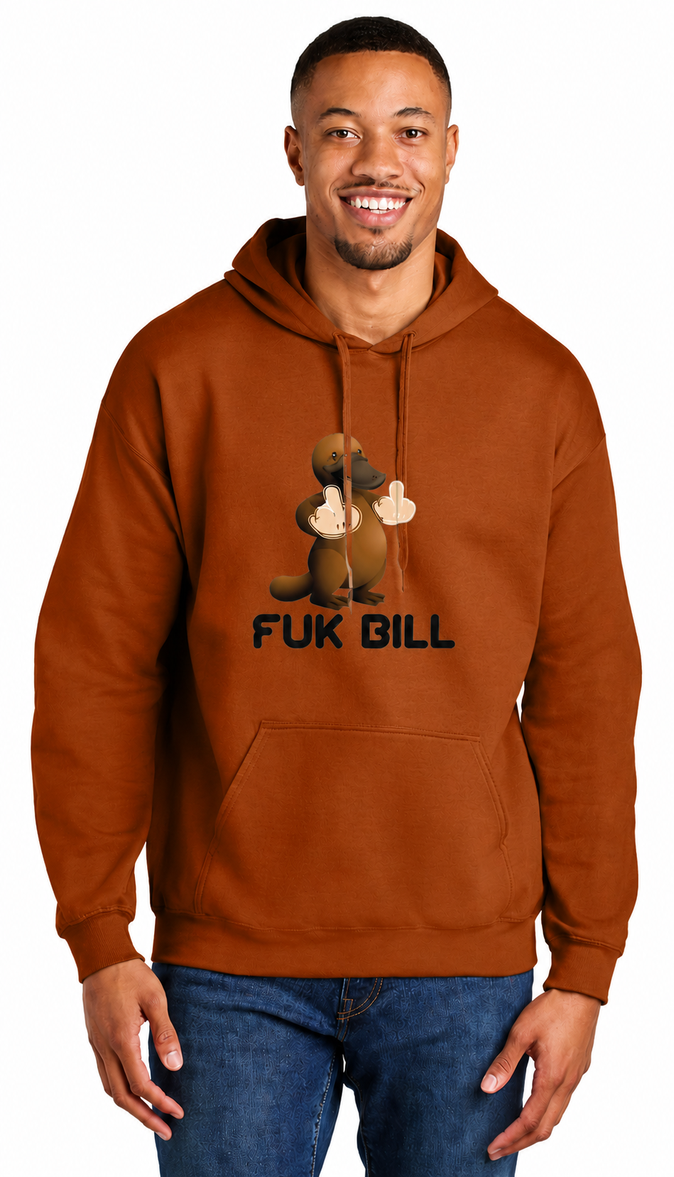 FukBill Hoodie- T. Orange