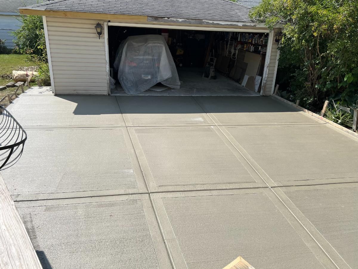 concrete driveway oak brook il