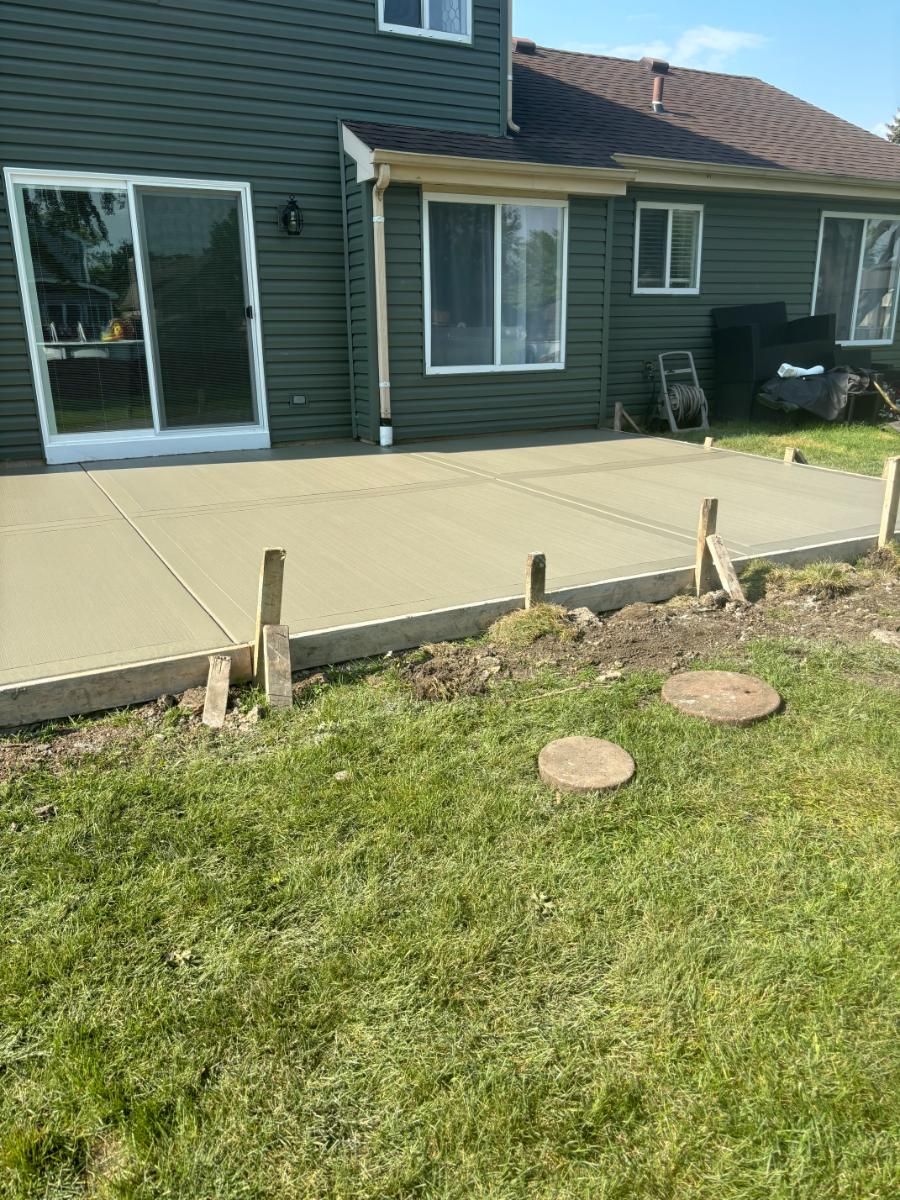 concrete patio downers grove il