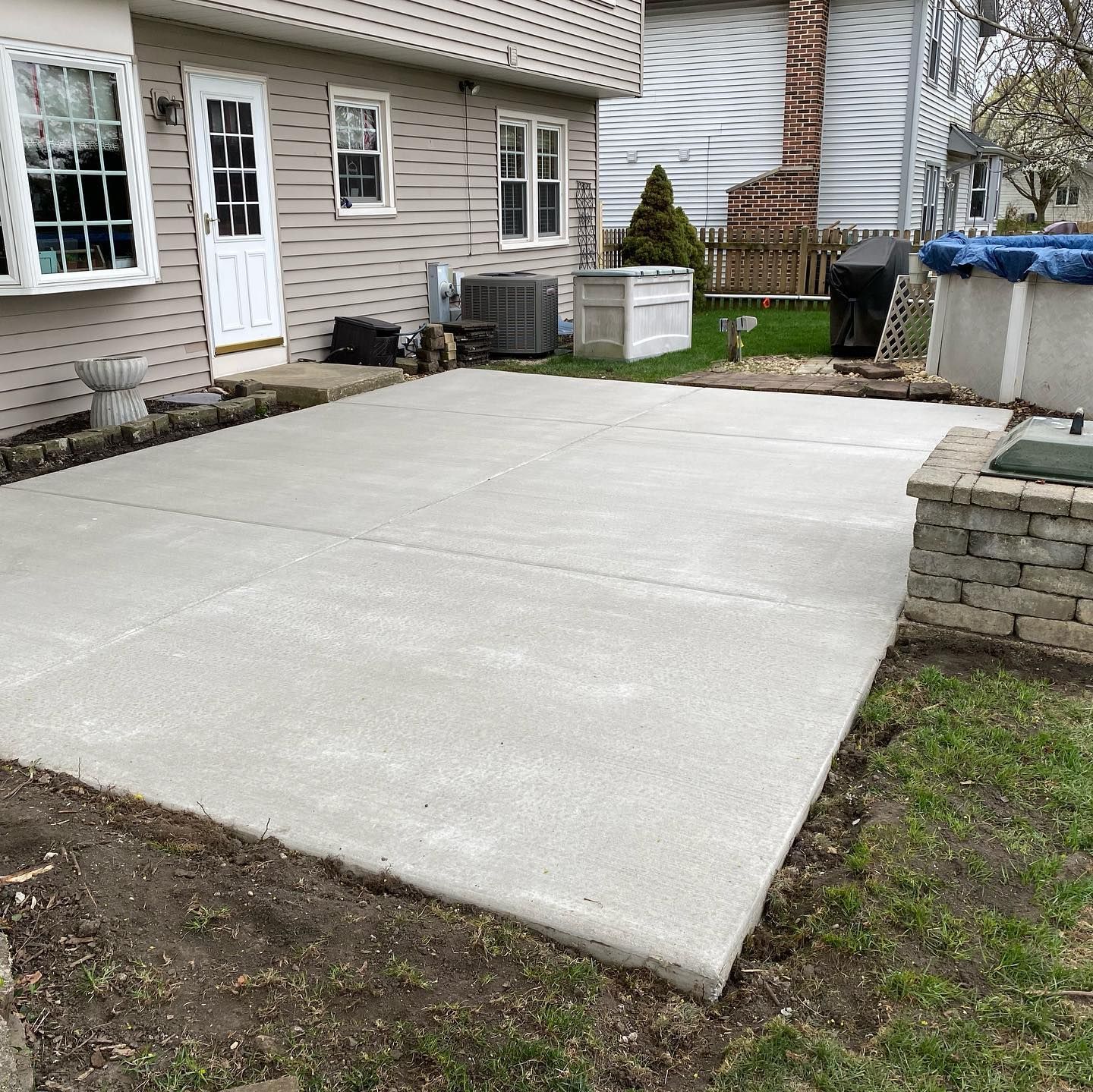 concrete patio installation— Concrete Addison IL — RJ Concrete