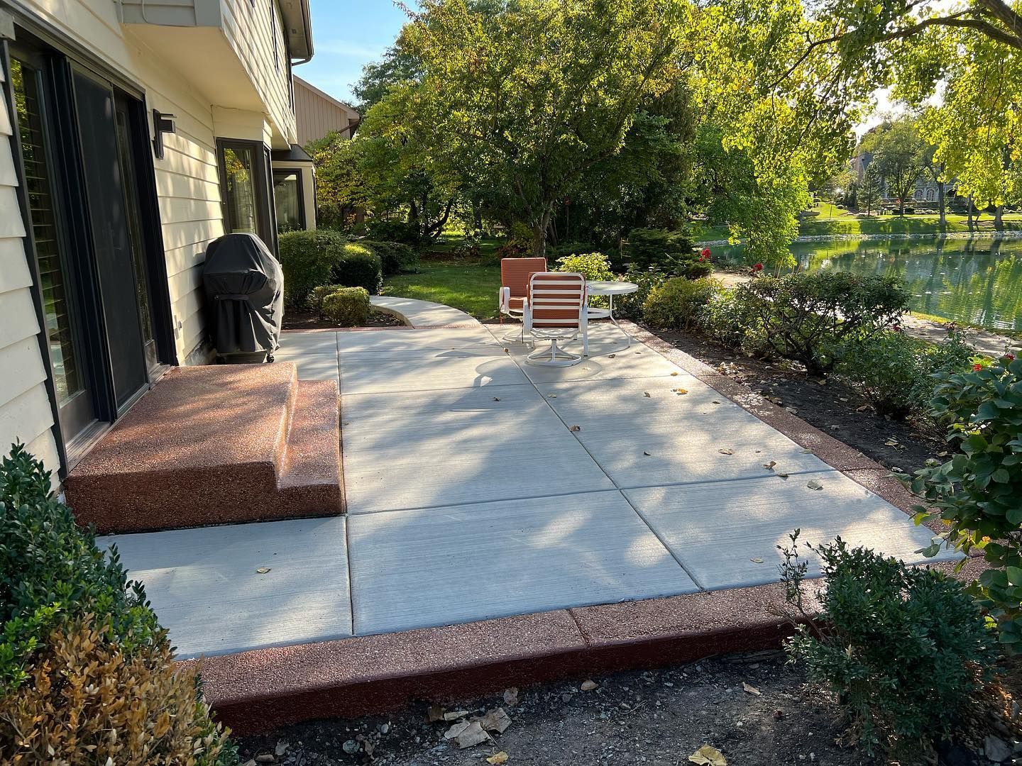 concrete patio — Concrete Addison IL — RJ Concrete