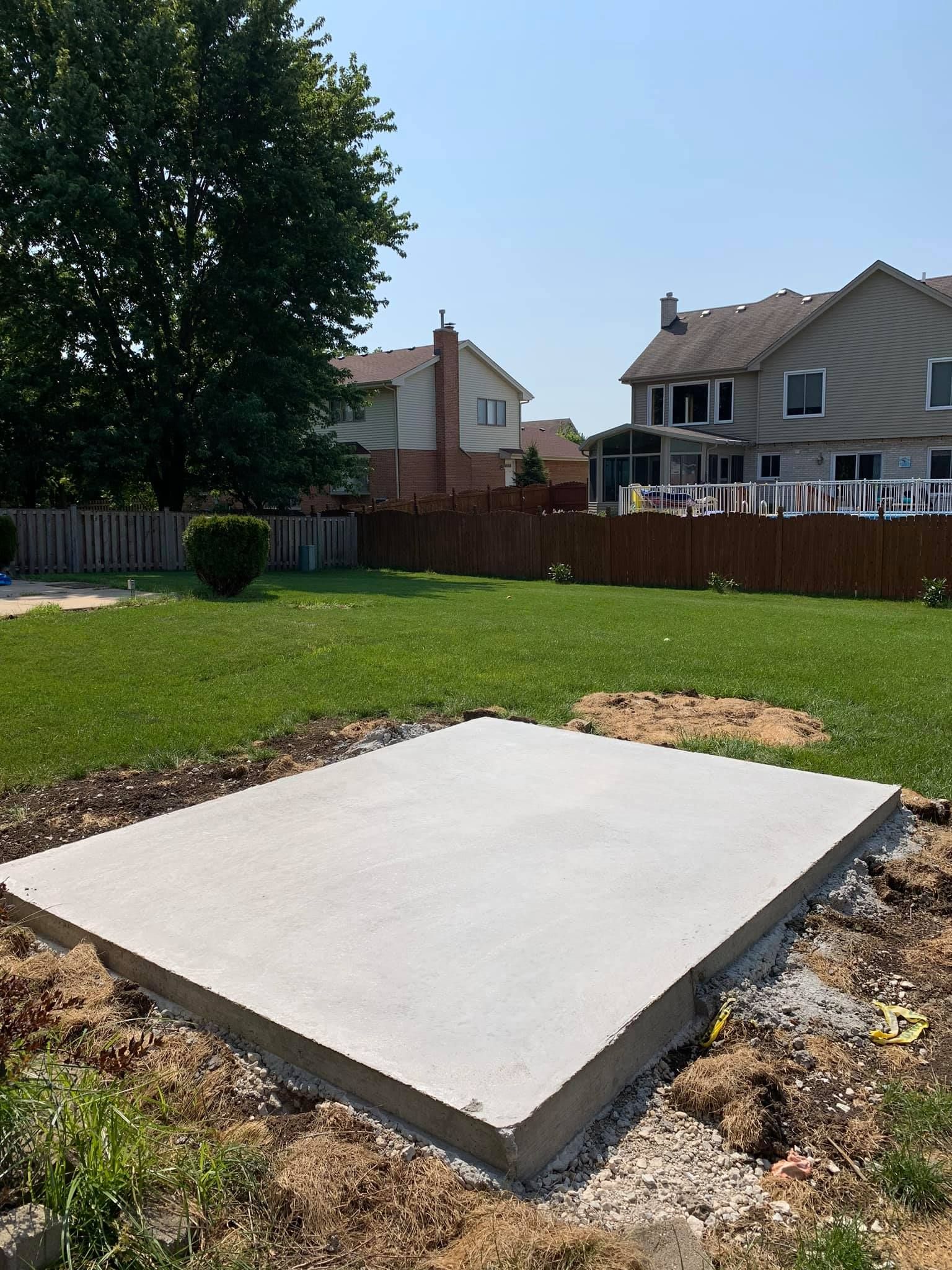 flat poured concrete contractor glen ellyn il