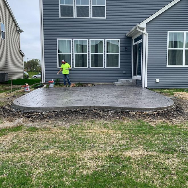 decorative stamped concrete patios and driveways Addison IL