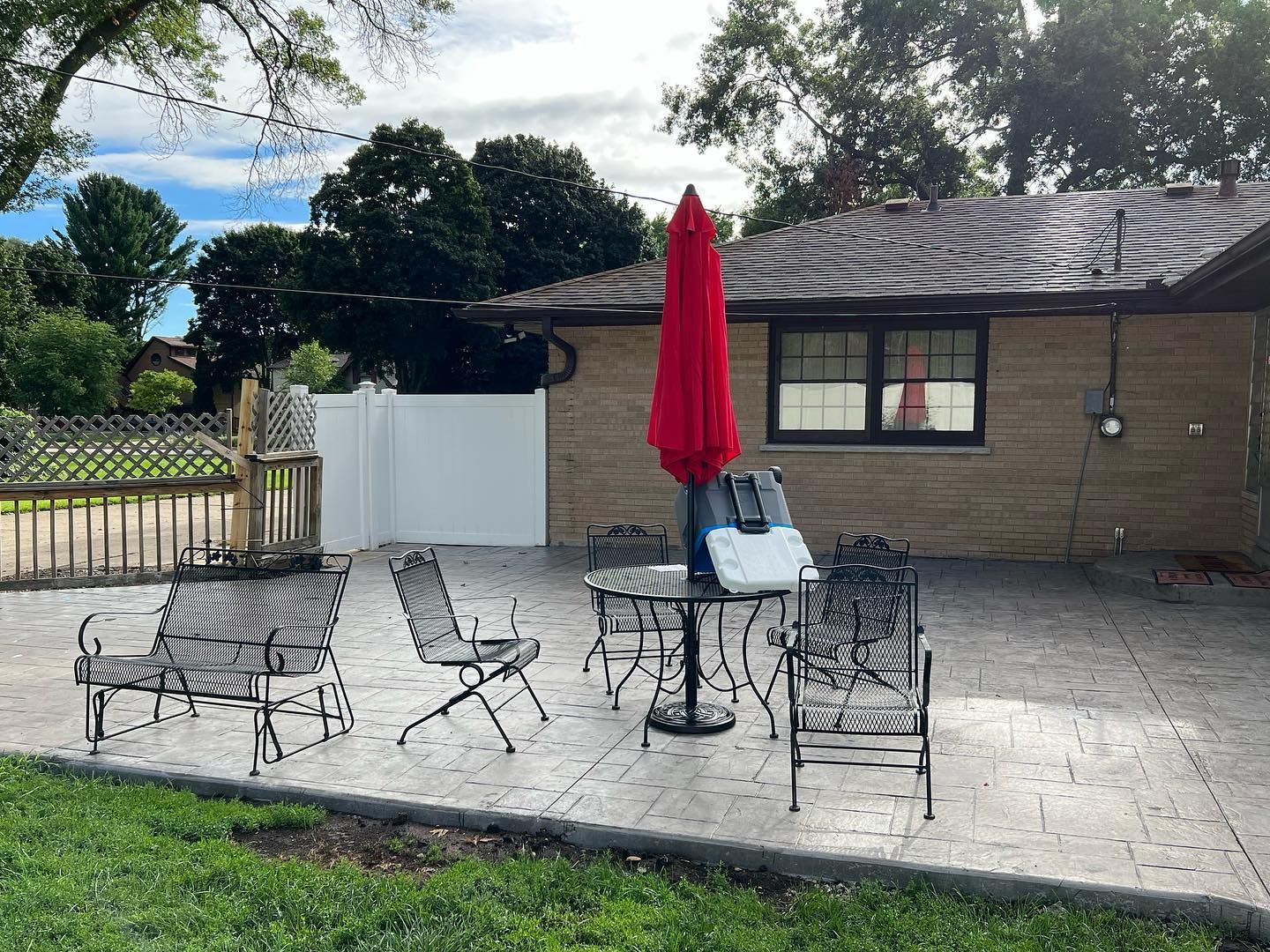 stamped concrete patio— Concrete Addison IL — RJ Concrete
