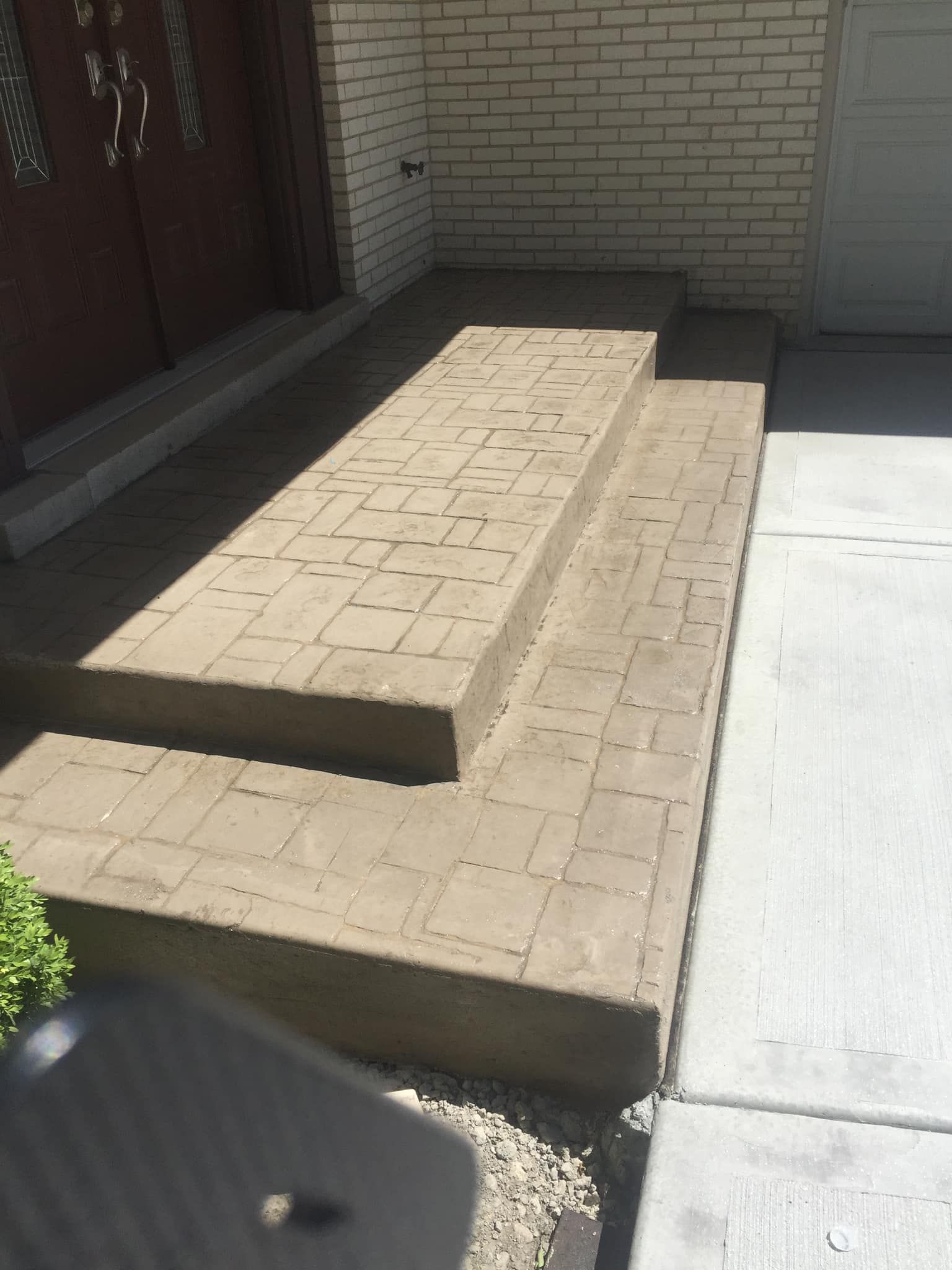 stamped concrete steps— Concrete Addison IL — RJ Concrete