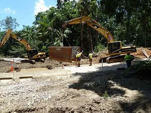 Cooper Creek Crossing Upgrade Construction Site | Woree, Queensland | Cheshire Contractors