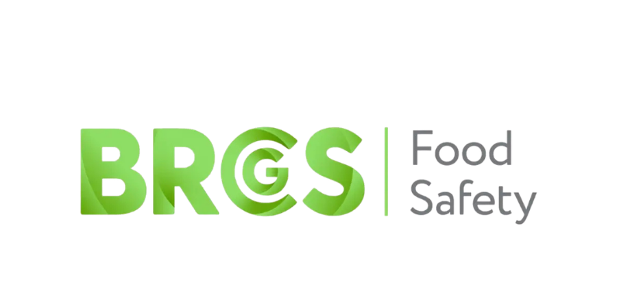BRGS Food Safety logo in green and gray text on a white background
