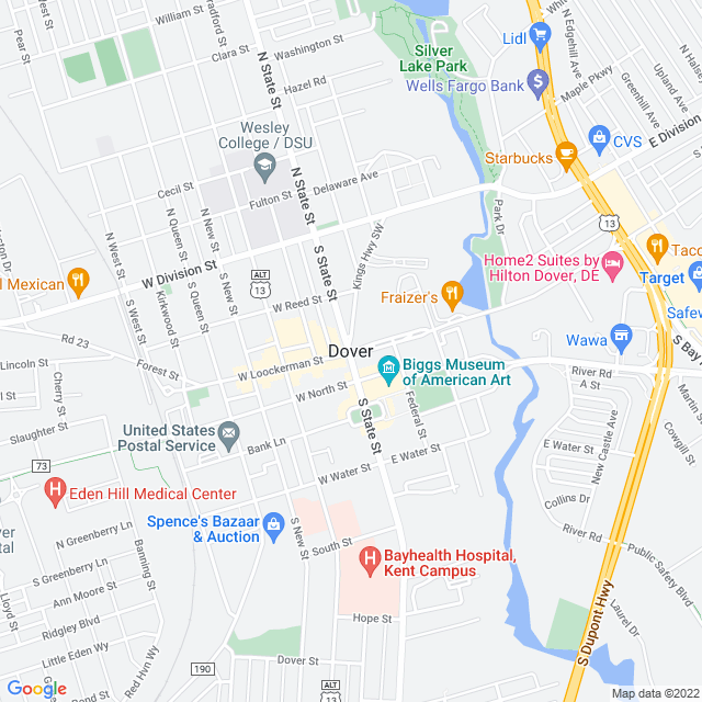 Map of business location