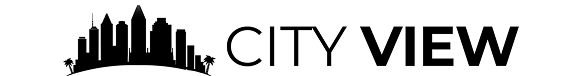 City View logo with a cityscape graphic and the words