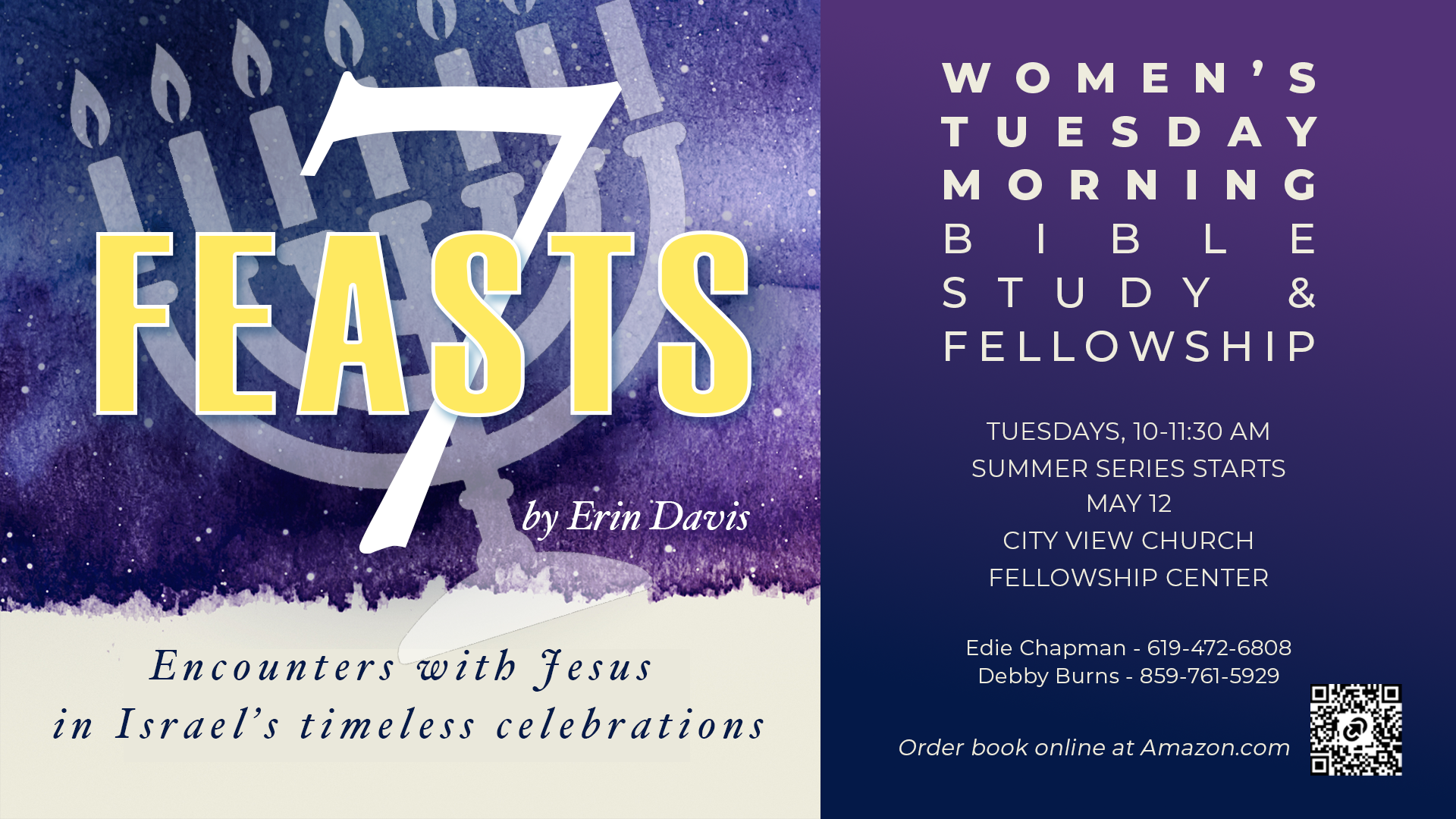 Women's Tuesday morning Bible study ad. 
