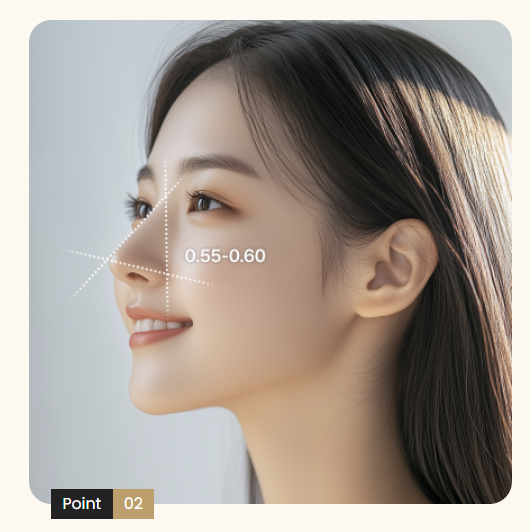 Projection-to-length balance used to plan flat nose augmentation