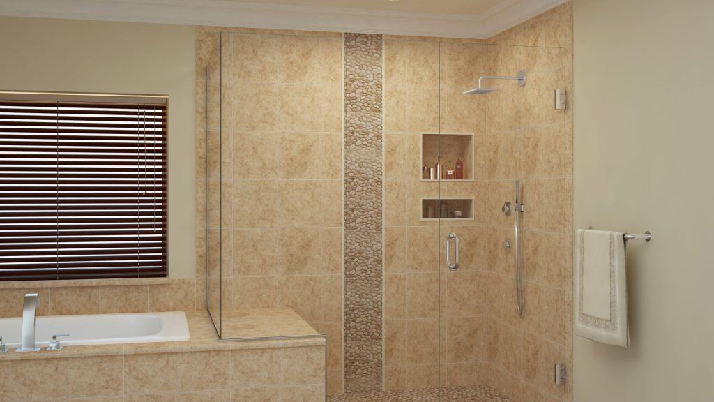 New shower glass by Sun Glass installed in a bathroom