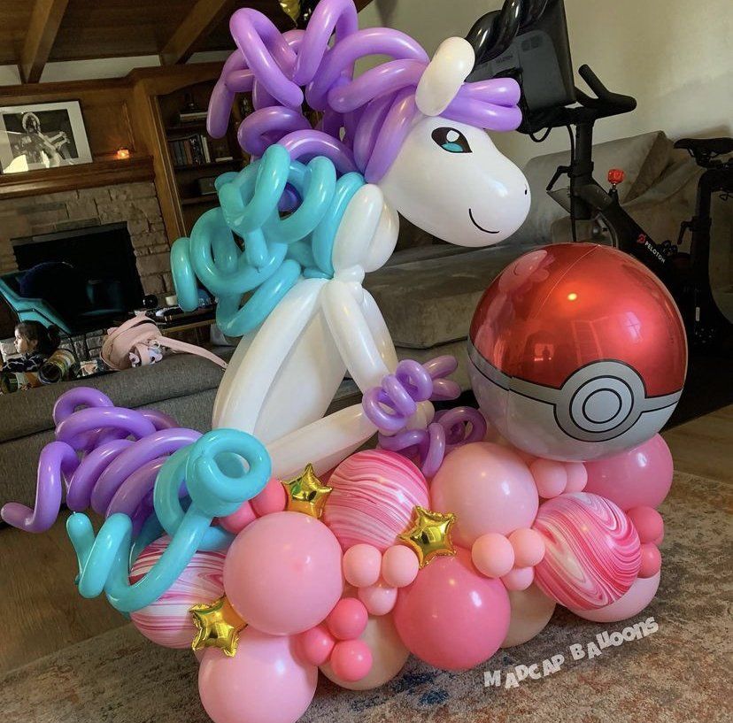 large pokemon balloon sculpture