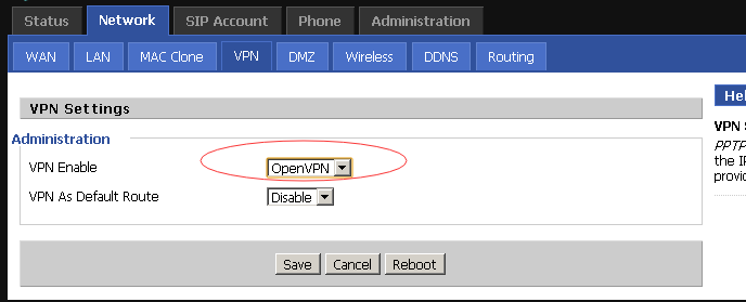 Using OpenVPN on the LTE520S - 1 Using OpenVPN on the LTE520S - 1