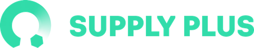 Supply Plus logo with a teal circle graphic and text.
