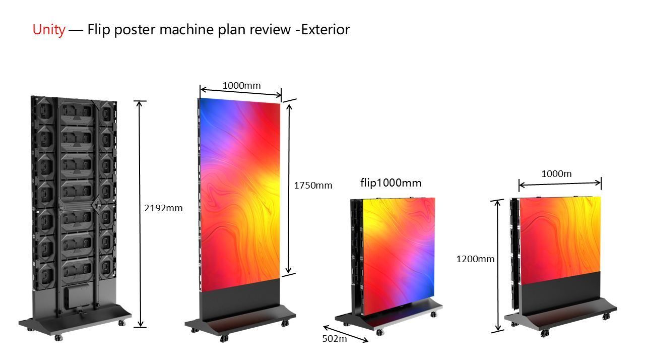 The LEDX is a multi-functional LED display screen featuring seamless assembly and smooth display.