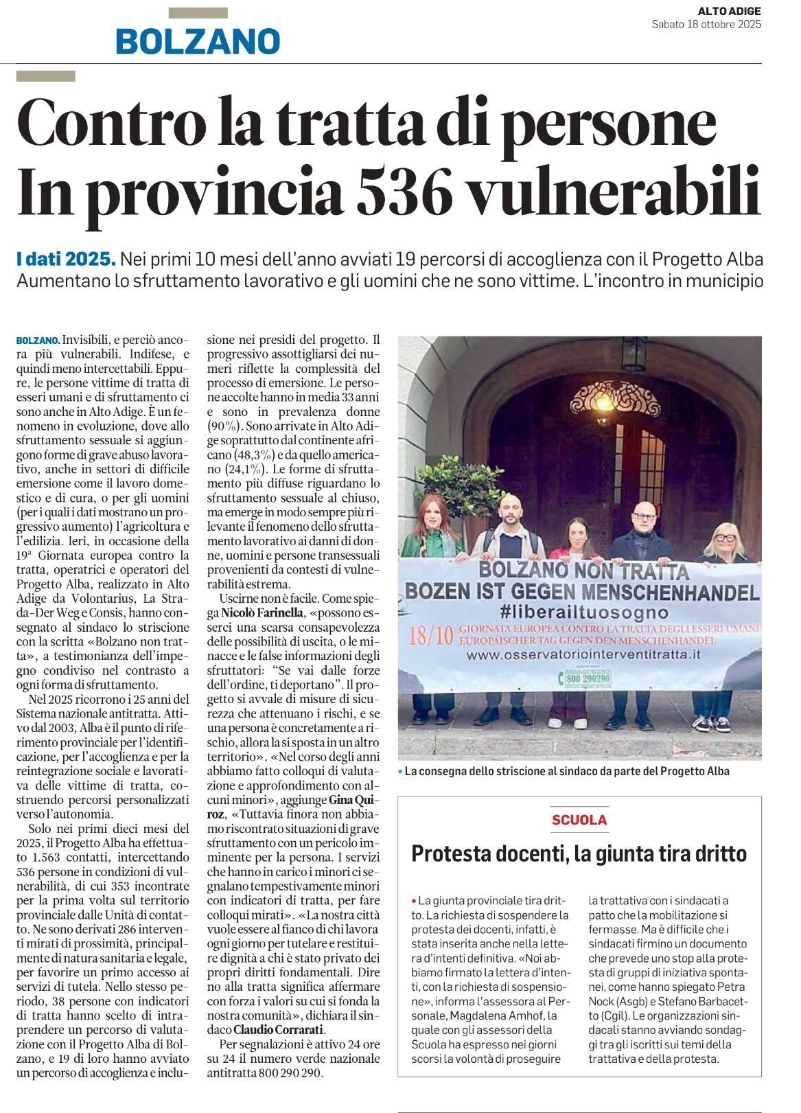 La tratta sessuale a Bolzano, un giro di soldi