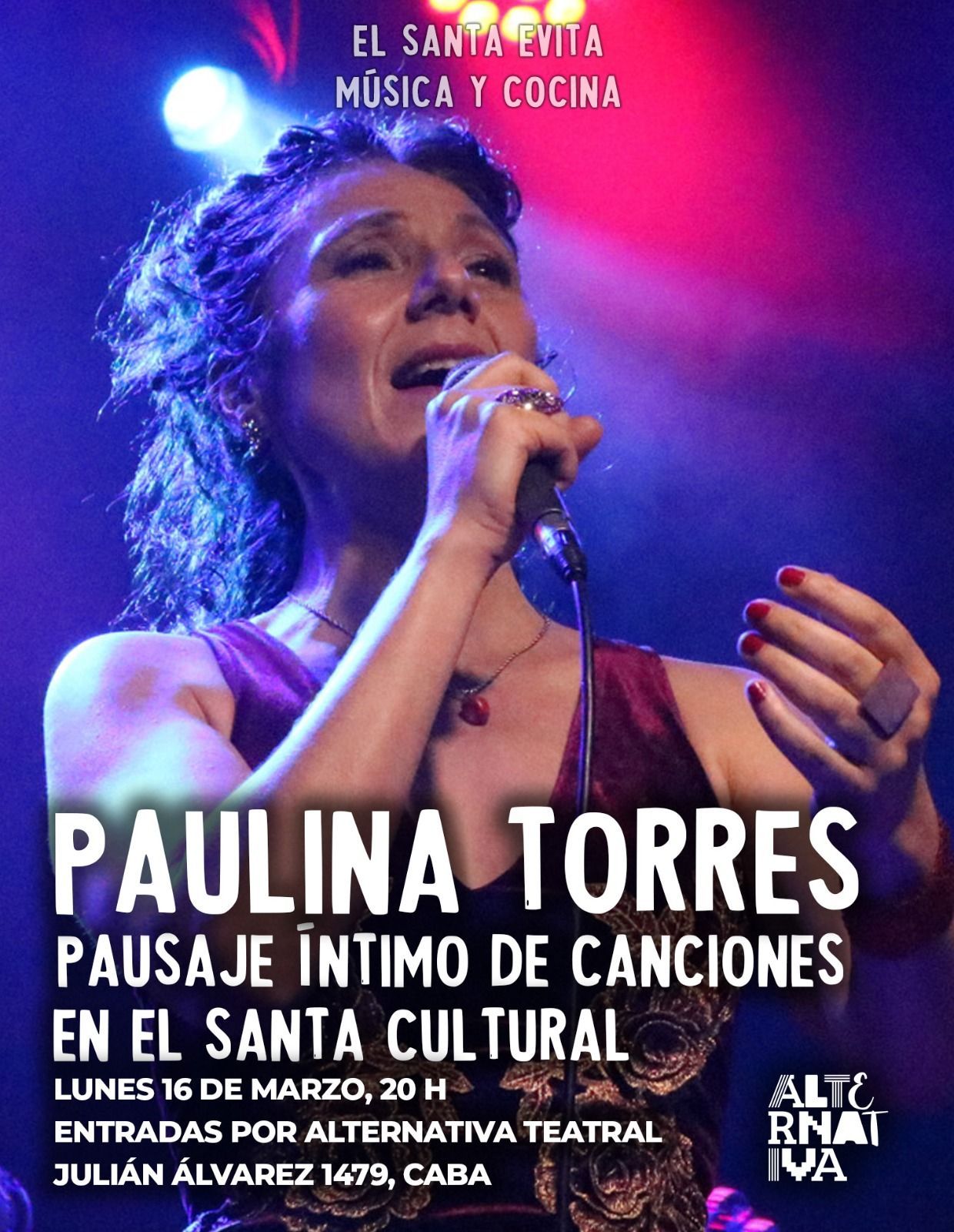 Paulina se presento en El Santa Evita