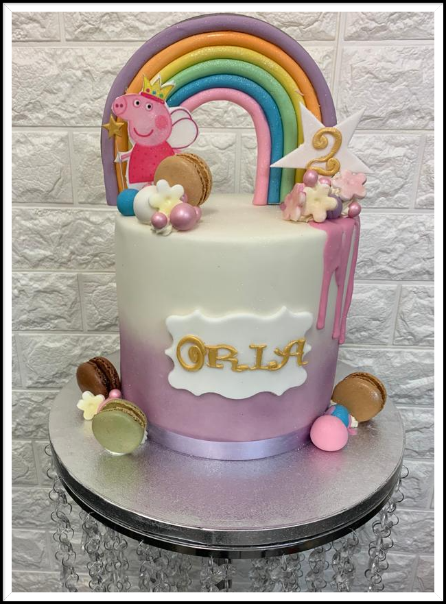 Peppa pig kids cake
