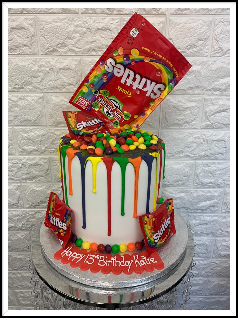 skittles birthday cake