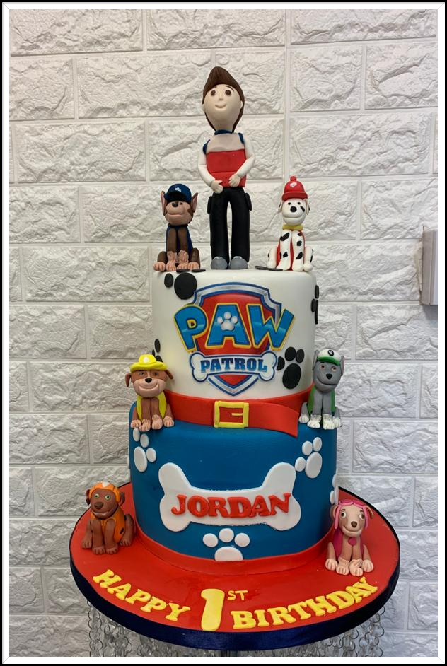 paw patrol birthday cake