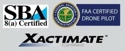 SBA 8(a), FAA Certified Drone Pilot, and Xactimate certifications