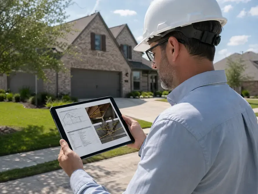 Insurance claims specialist analyzing engineering documentation to resolve a claim dispute.