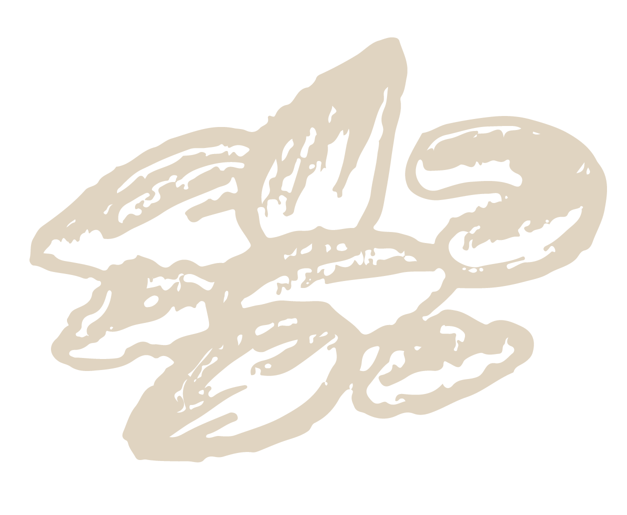 A drawing of a pile of nuts on a white background.