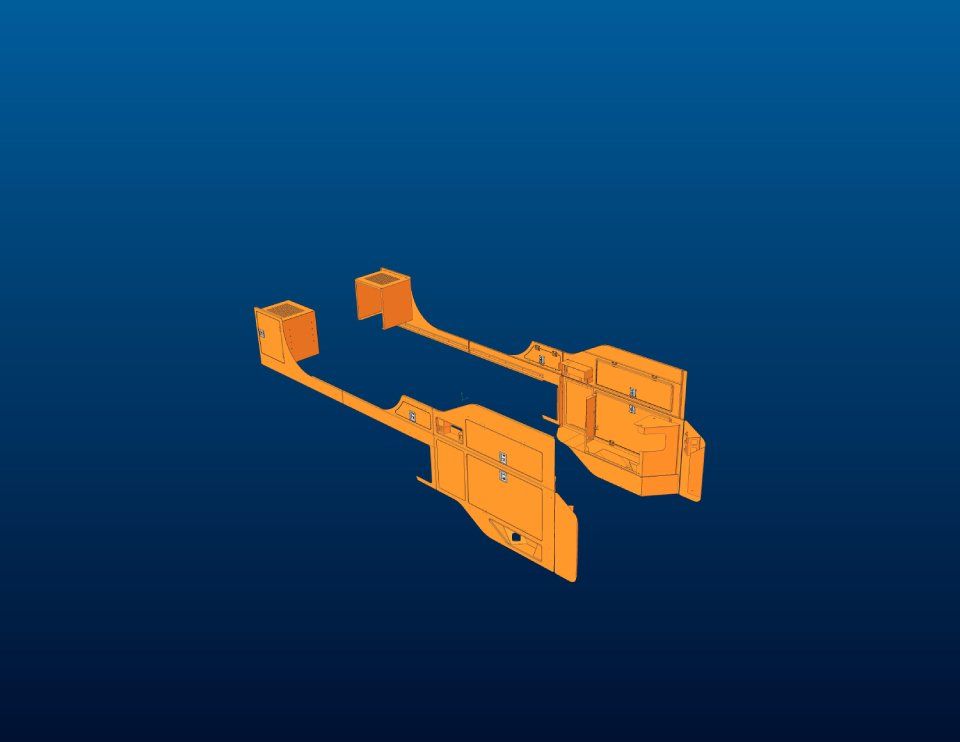 SIDE CASING FOR CONCRETE PUMP TRUCK