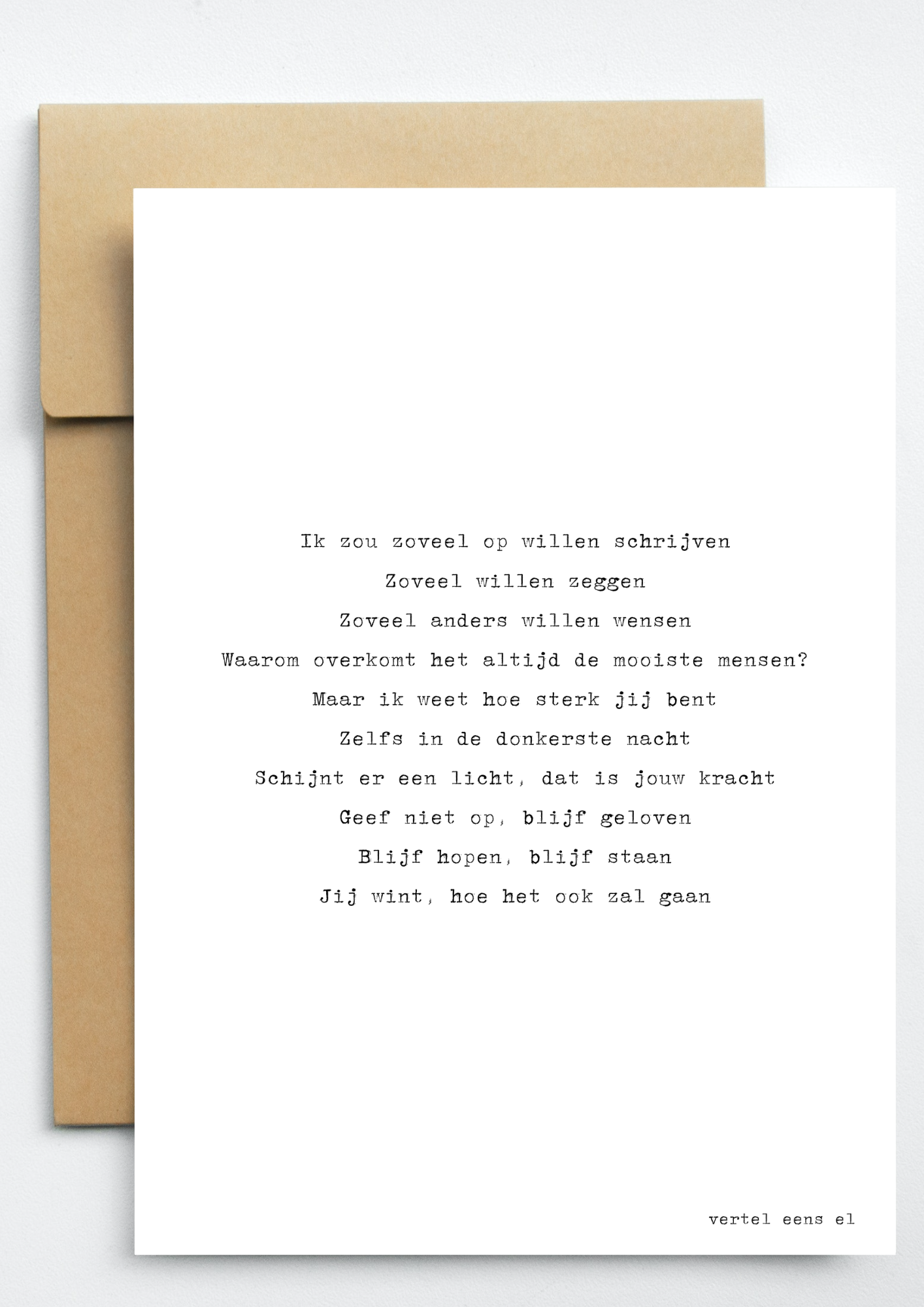 Geef niet op, blijf geloven