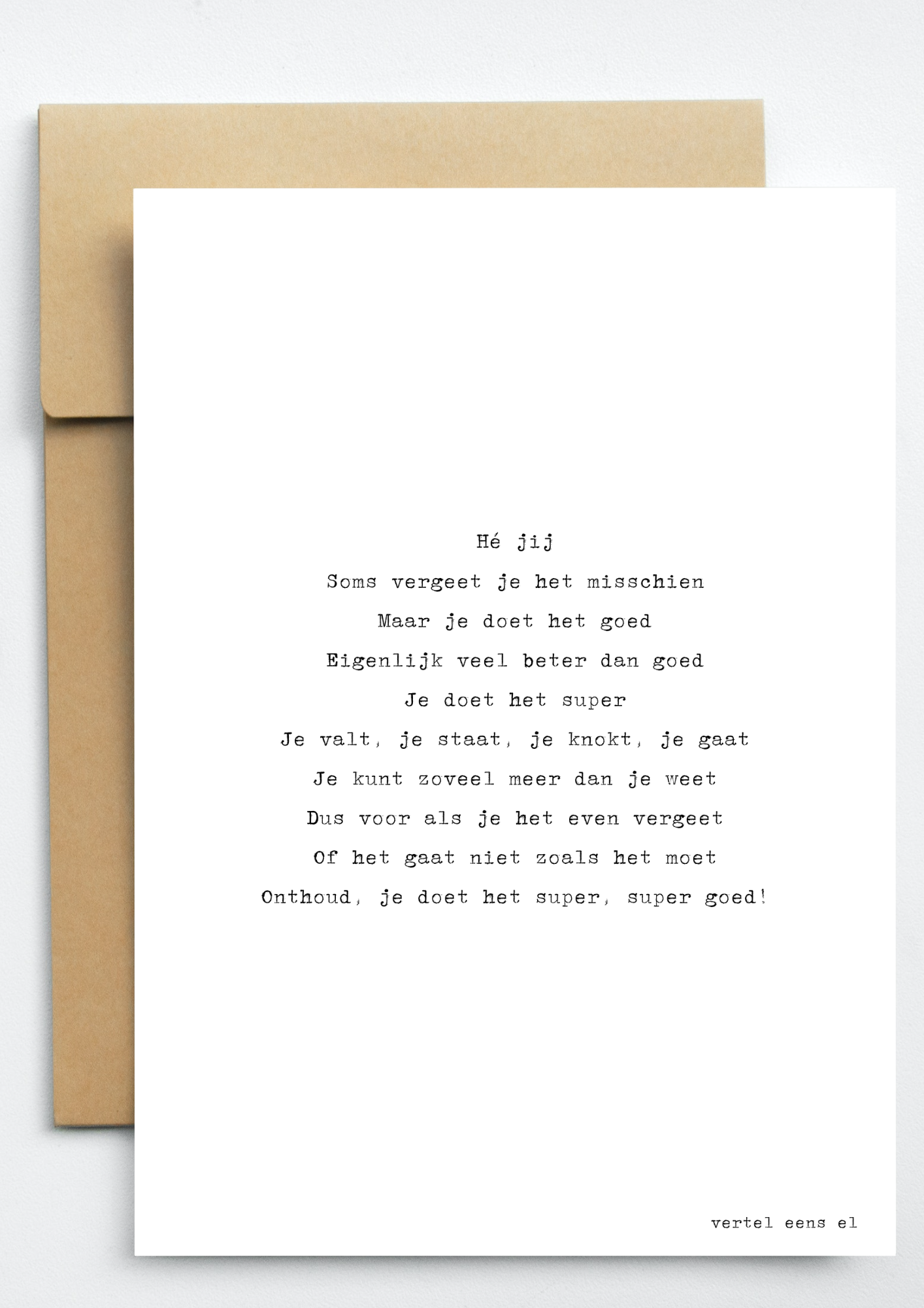 Je doet het goed