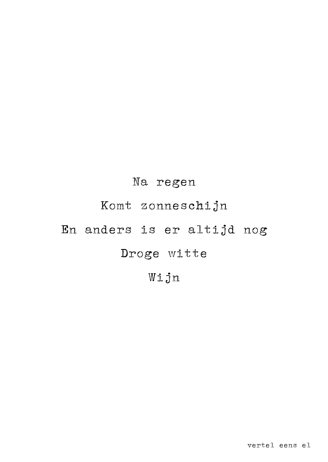Droge witte wijn