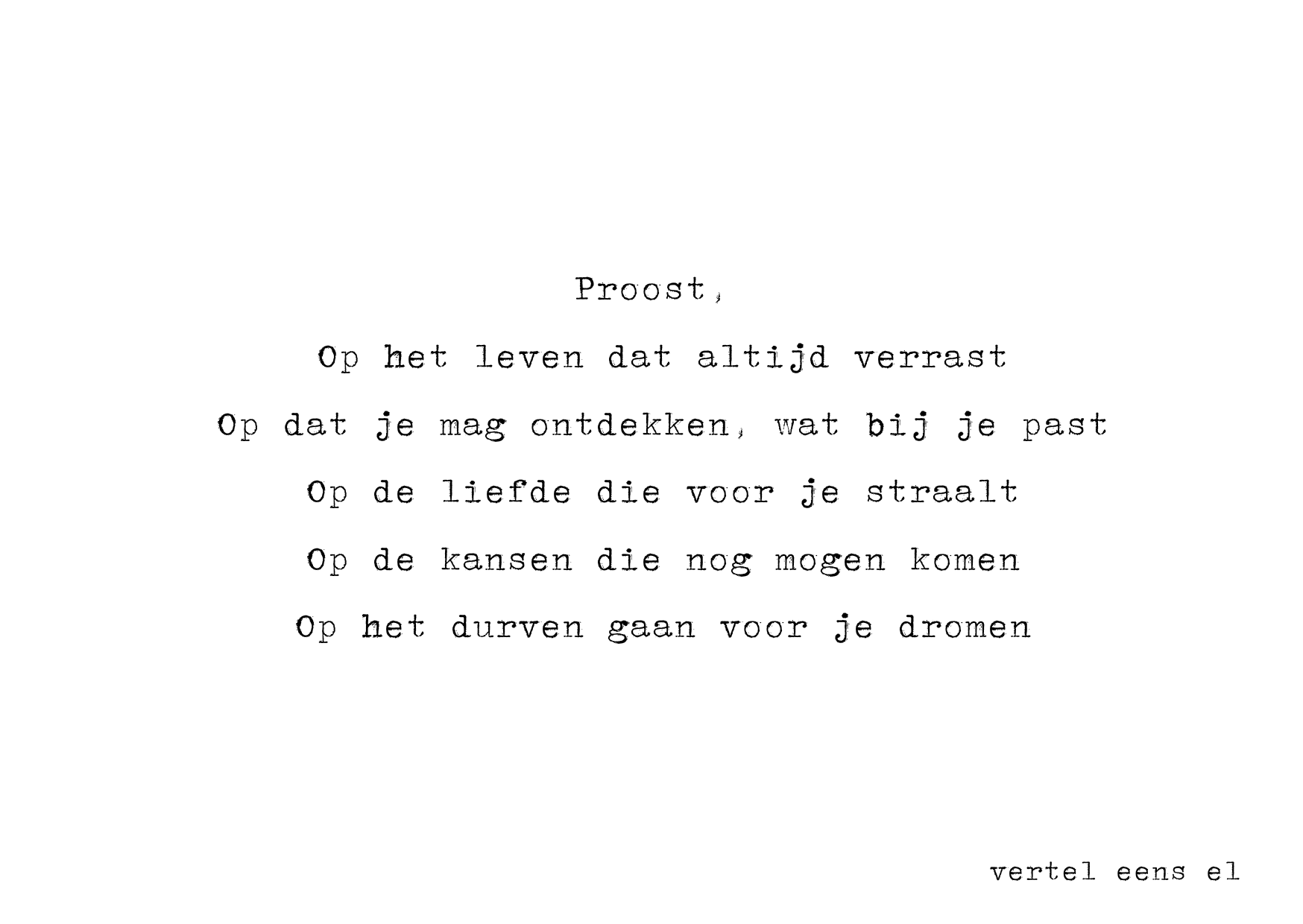 Proost op het leven