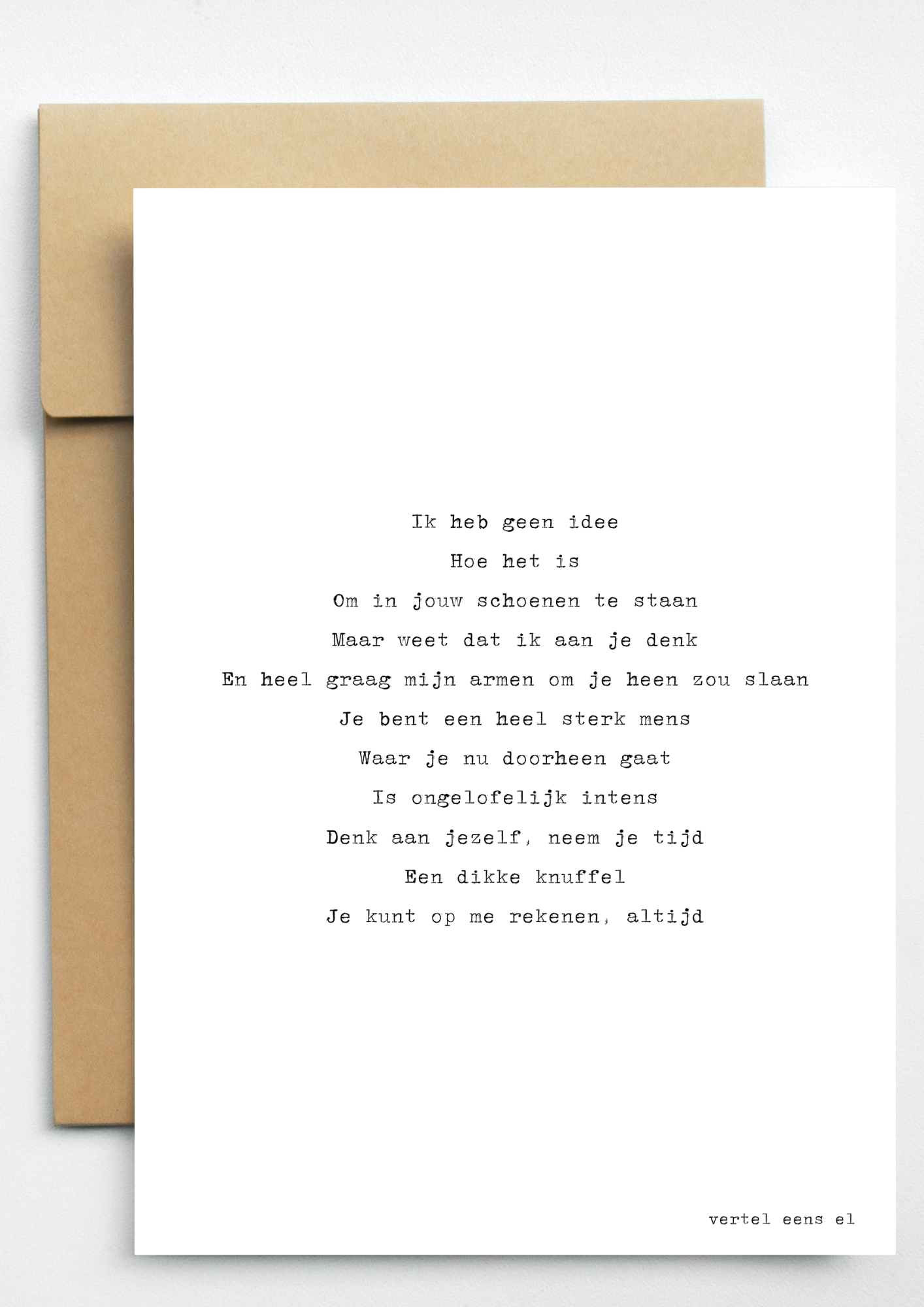 Waar je nu doorheen gaat