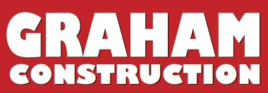 Red background with the name 