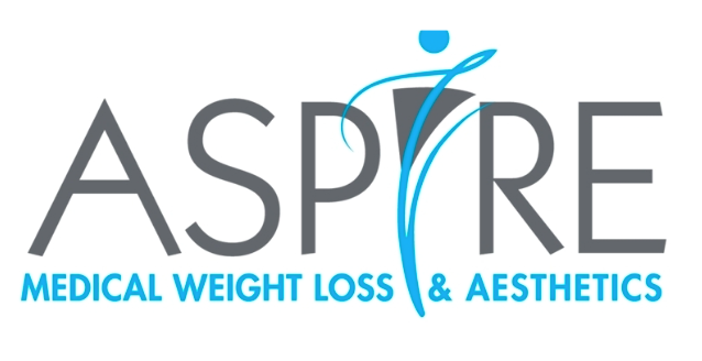 ASPIRE Medical Weight Loss & Aesthetics logo in gray and blue