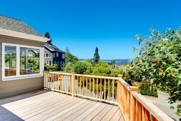 Newly installed deck in Orange County