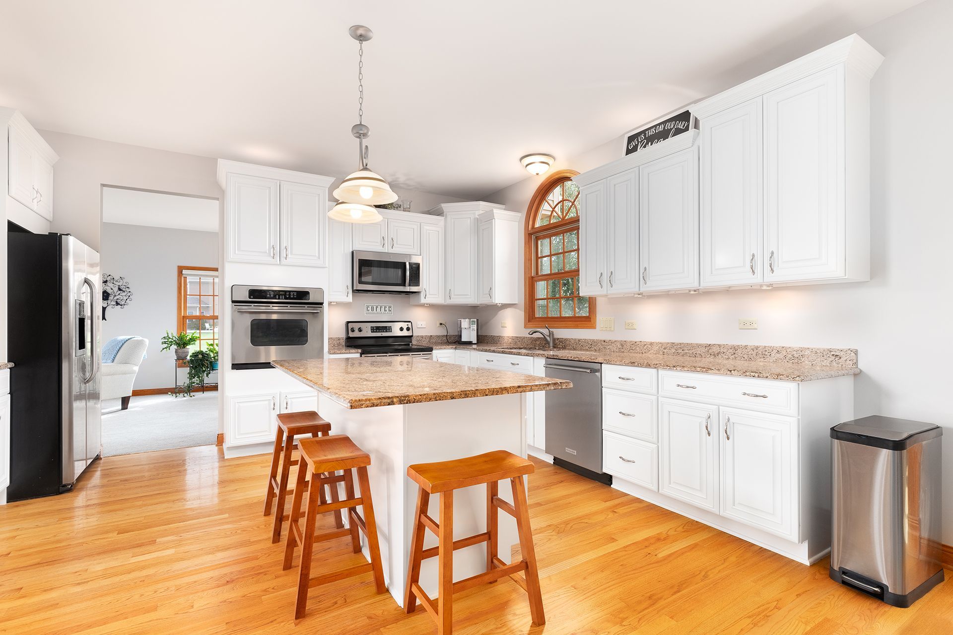 Kitchen with Wooden Chairs