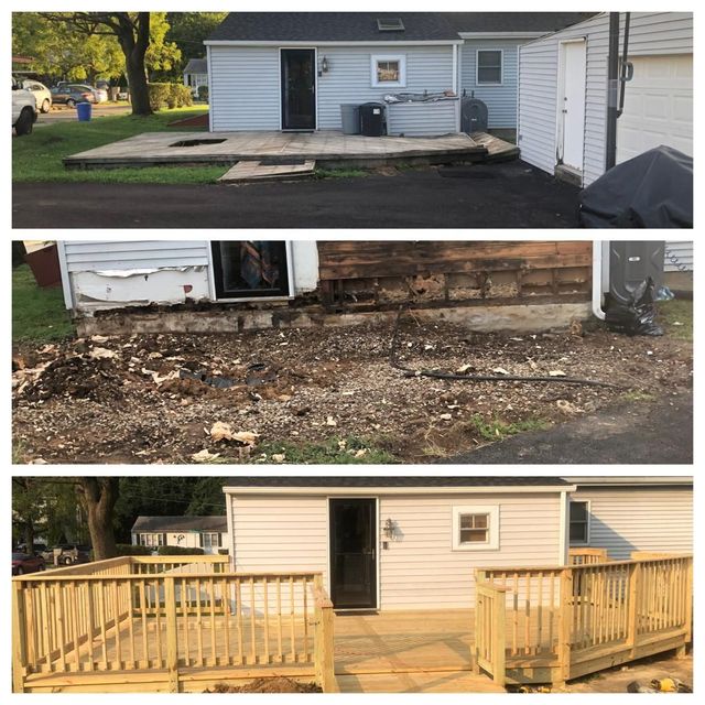 Backyard deck and shed platform, start to finish, a Handyman on Demand project